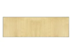 Alfombra rectangular de bambú natural claro 60x200 cm