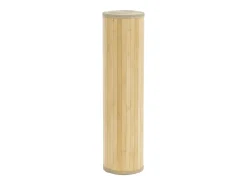 Alfombra rectangular de bambú natural claro 60x200 cm