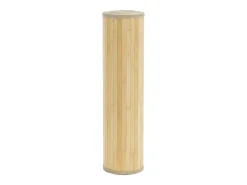 Alfombra rectangular de bambú natural claro 70x200 cm