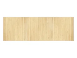 Alfombra rectangular de luz natural 100x300 cm bambú