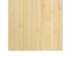 Alfombra rectangular de luz natural 60x300 cm bambú