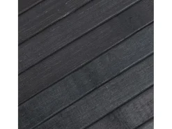 Alfombra rectangular gris 60x300 cm bambú