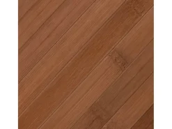 Alfombra rectangular marrón 60x500 cm bambú