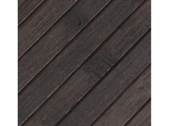 Alfombra rectangular marrón oscuro 70x200 cm bambú