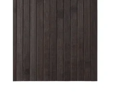 Alfombra rectangular marrón oscuro 70x200 cm bambú