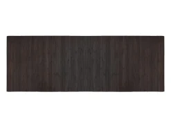 Alfombra rectangular marrón oscuro 70x200 cm bambú