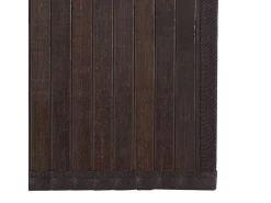Alfombra rectangular marrón oscuro 70x100 cm bambú