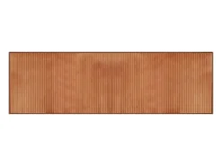 Alfombra rectangular marrón 60x200 cm bambú