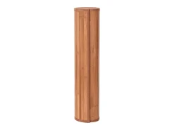 Alfombra rectangular marrón 60x200 cm bambú