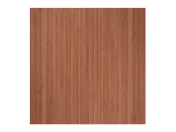 Alfombra rectangular marrón 100x100 cm bambú