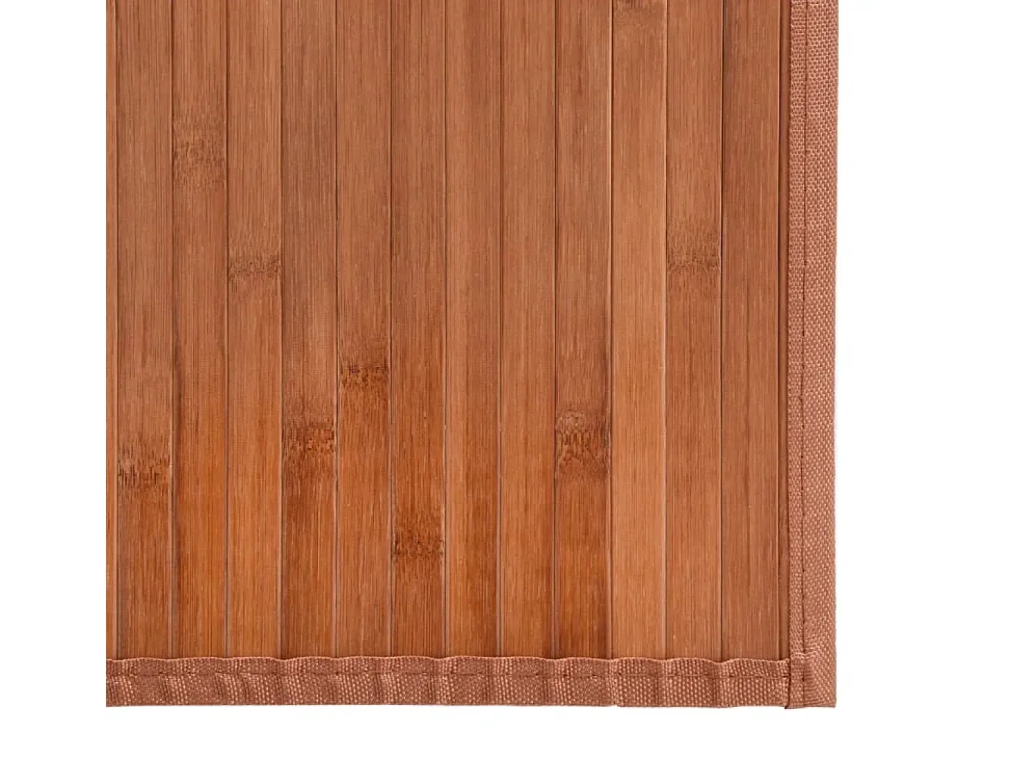 Alfombra rectangular marrón 70x500 cm bambú