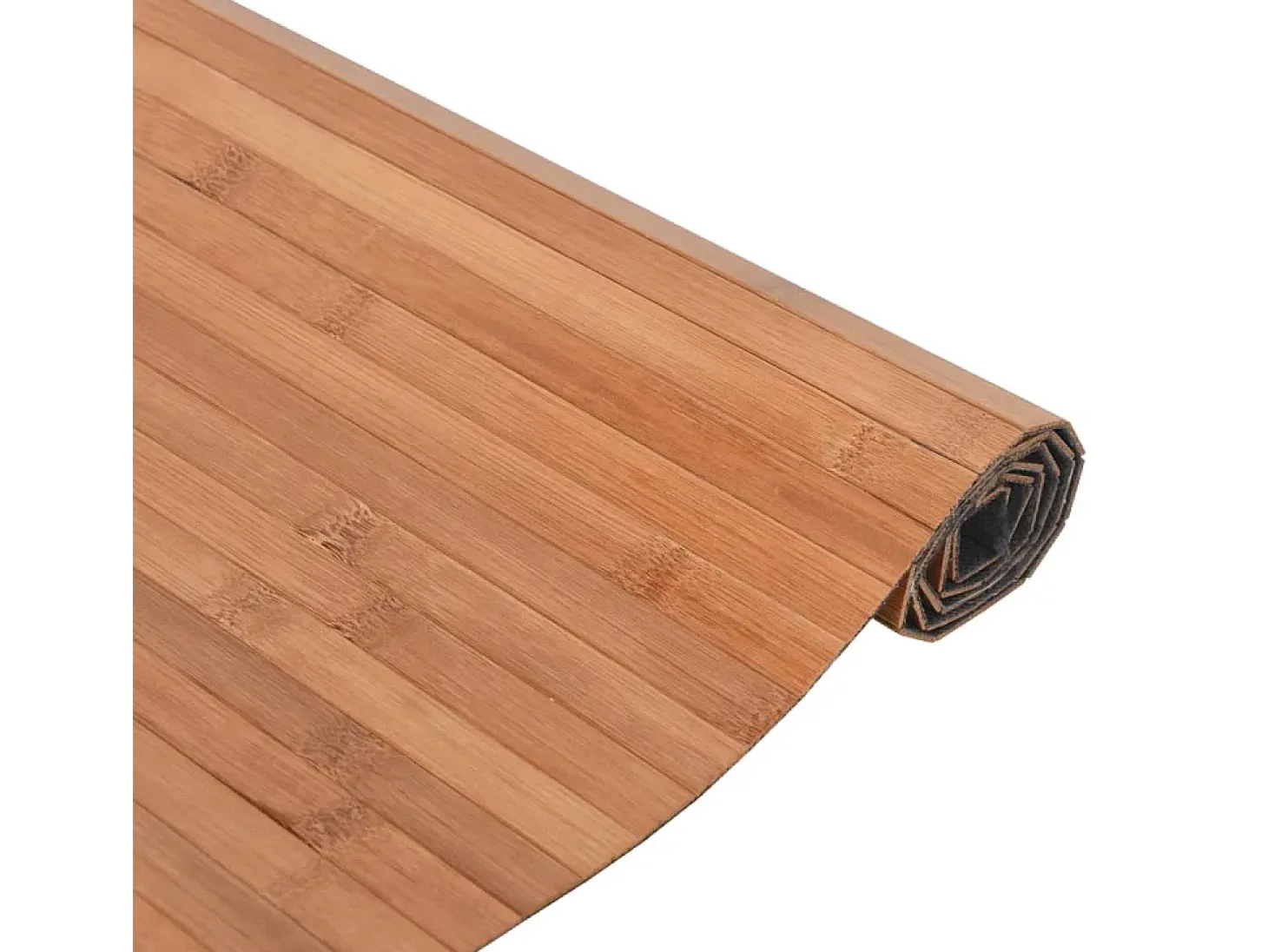 Alfombra rectangular natural de bambú 80x300 cm