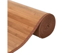 Alfombra rectangular natural de bambú 60x300 cm