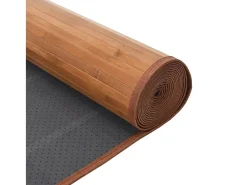 Alfombra rectangular natural de bambú 60x300 cm