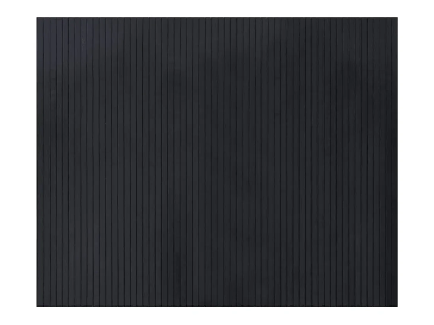 Alfombra rectangular negra de bambú 80x100 cm