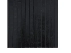 Alfombra rectangular negra 100x200 cm bambú