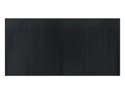 Alfombra rectangular negra 100x200 cm bambú