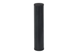 Alfombra rectangular negra 100x200 cm bambú