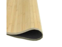 Alfombra redonda natural ligera de bambú de 60 cm