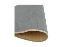 Alfombra redonda natural ligera de bambú de 60 cm