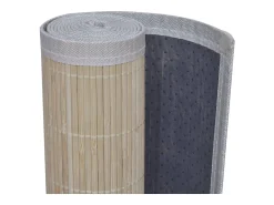 Alfombras rectangulares Bambú natural 2 uds 120x180 cm