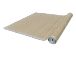 Alfombras rectangulares Bambú natural 2 uds 120x180 cm