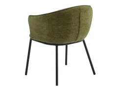 ALVIN-Sillón de mesa de tela Luxury Kaki