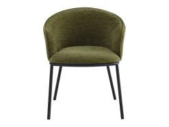 ALVIN-Sillón de mesa de tela Luxury Kaki