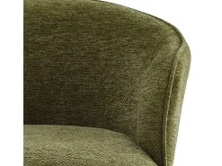 ALVIN-Sillón de mesa de tela Luxury Kaki