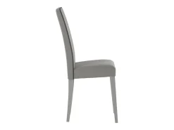 Anita - Silla de ecopiel gris oscuro 2 piezas