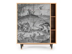 Aparador - 96х110х41 cm - BS6 - Big Fish Eat Little, Nogal