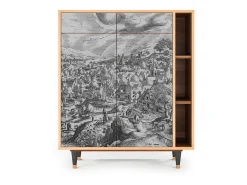 Aparador - 96х110х41 cm - BS6 - Bird Dropping, Nogal