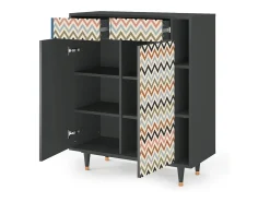 Aparador - 96х110х41 cm - BS6 - Bright Ripple, Antracita