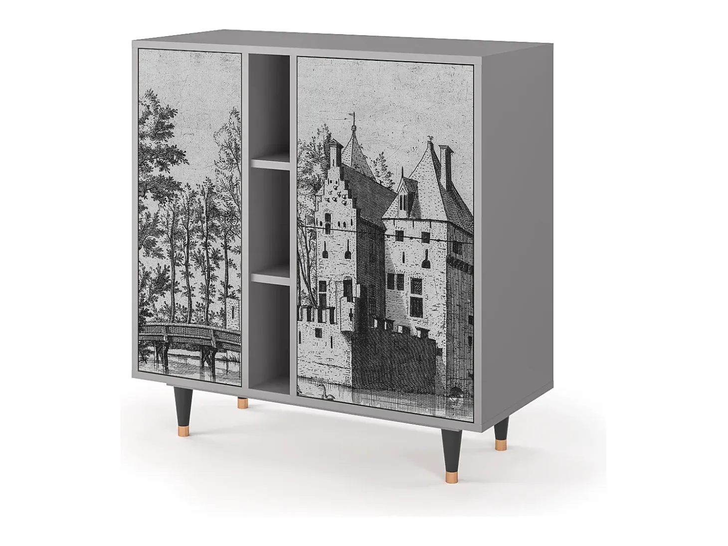 Aparador - 94х96х41 cm - BS5 - Castle by Breugel, Gris