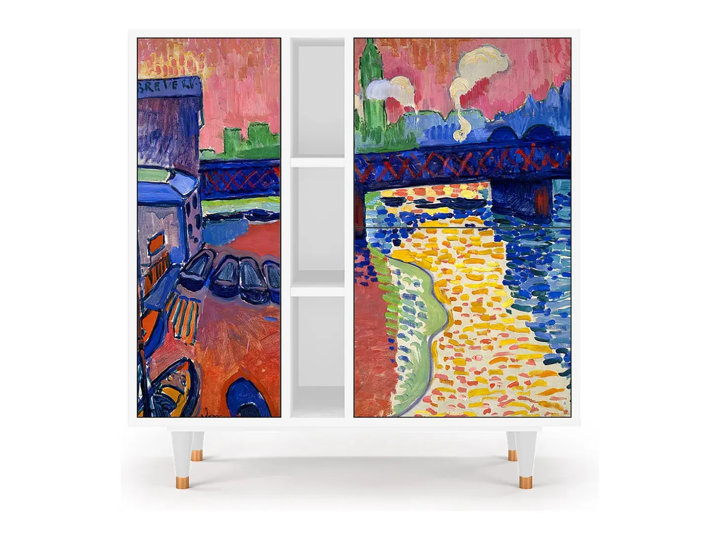 Aparador - 94х96х41 cm - BS5 - Charing Cross Bridge, Blanco