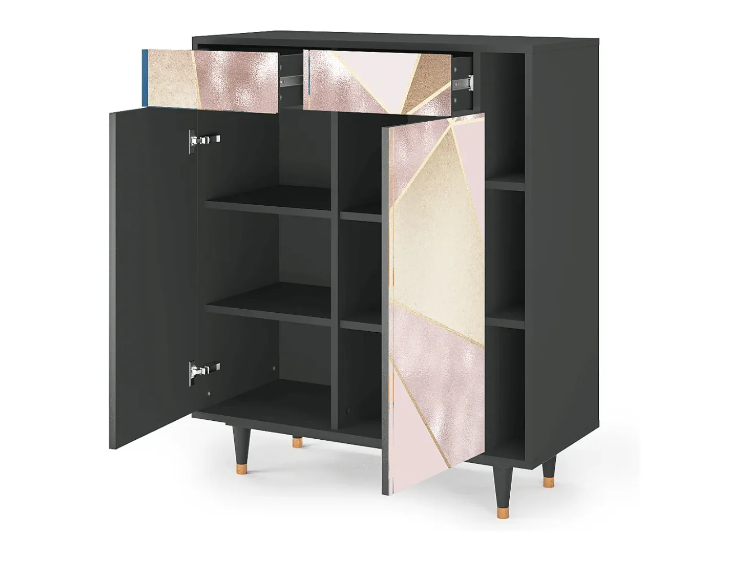 Aparador - 96х110х41 cm - BS6 - Cosmopolitan Diva, Antracita