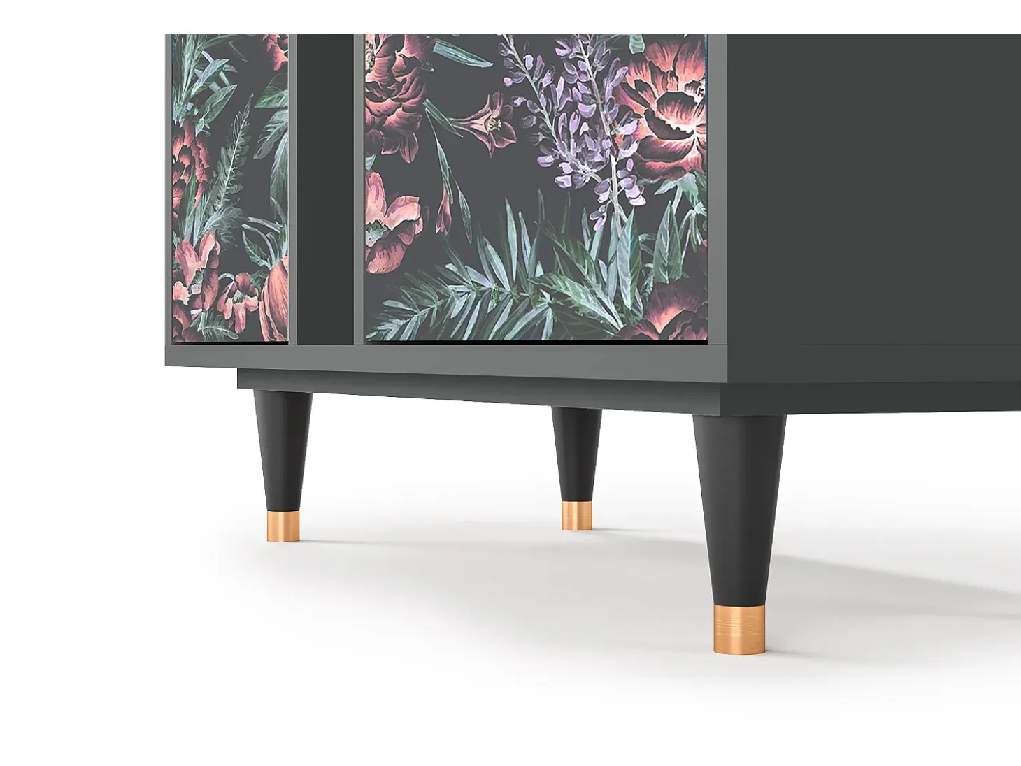 Aparador - 94х96х41 cm - BS5 - Dark Peonies, Antracita
