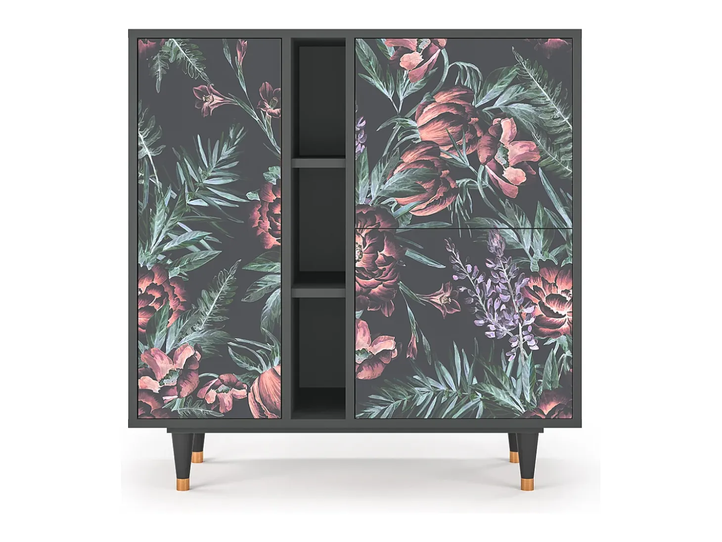 Aparador - 94х96х41 cm - BS5 - Dark Peonies, Antracita