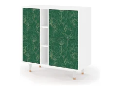 Aparador - 94х96х41 cm - BS5 - Emerald Forest, Blanco