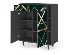 Aparador - 96х110х41 cm - BS6 - Emerald Gatsby, Antracita