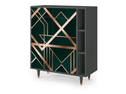 Aparador - 96х110х41 cm - BS6 - Emerald Gatsby, Antracita