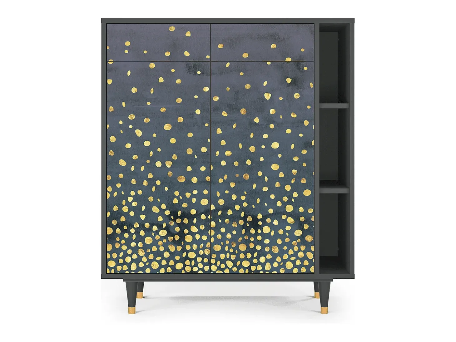Aparador - 96х110х41 cm - BS6 - Foggy Lights, Antracita