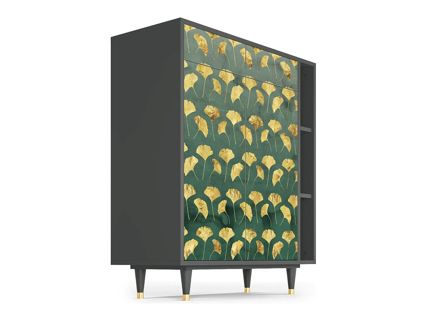 Aparador - 96х110х41 cm - BS6 - Gingko leaves, Antracita