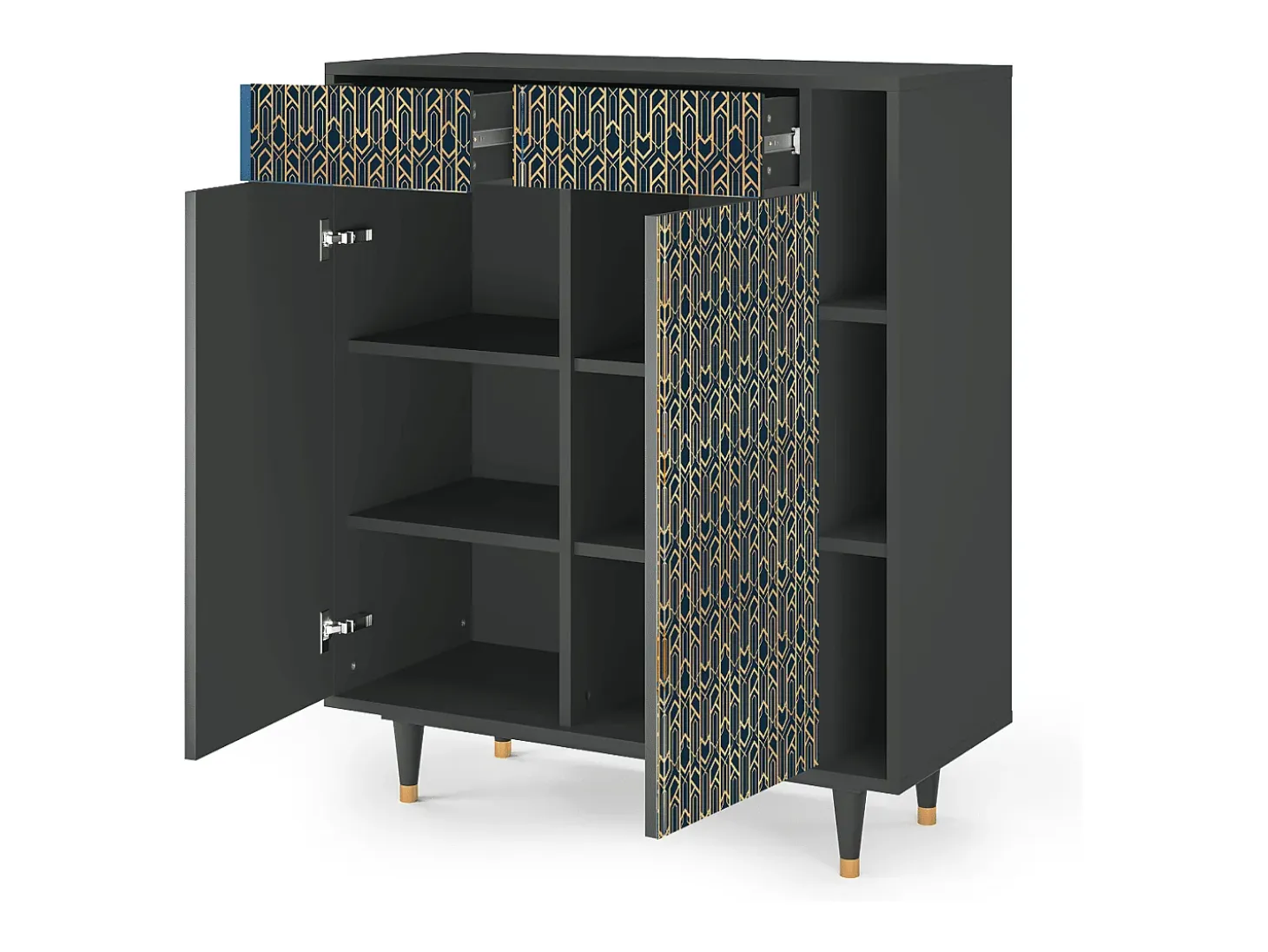 Aparador - 96х110х41 cm - BS6 - Golden Empire, Antracita