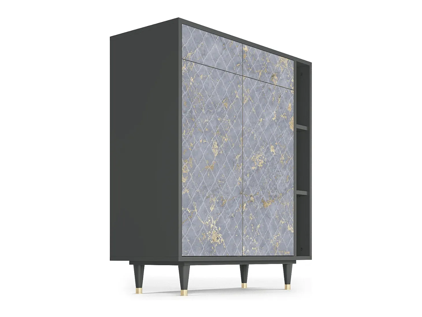 Aparador - 96х110х41 cm - BS6 - Golden Smoke, Antracita