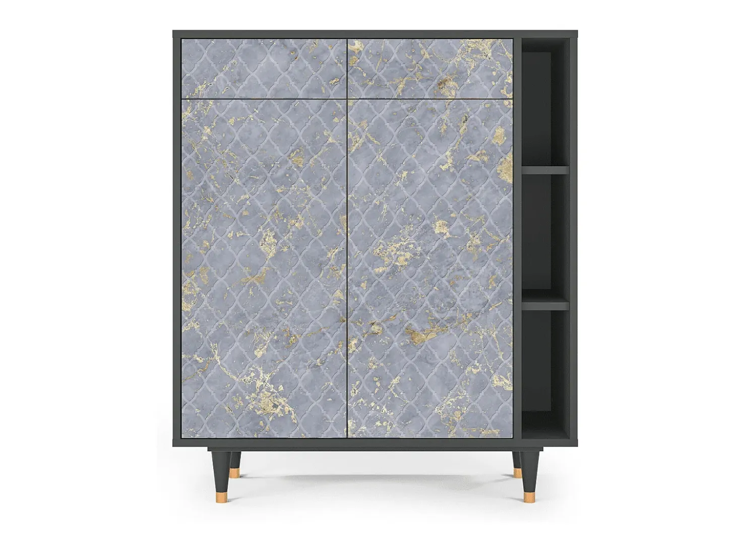 Aparador - 96х110х41 cm - BS6 - Golden Smoke, Antracita
