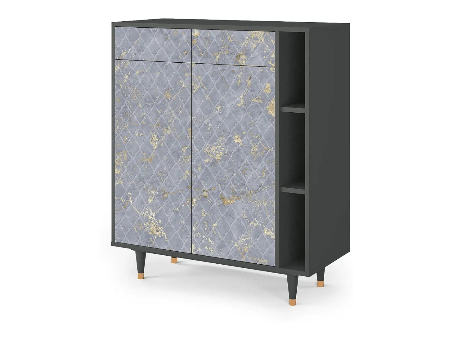 Aparador - 96х110х41 cm - BS6 - Golden Smoke, Antracita