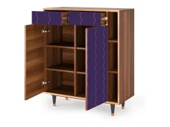 Aparador - 96х110х41 cm - BS6 - Grape Maccaroni, Nogal