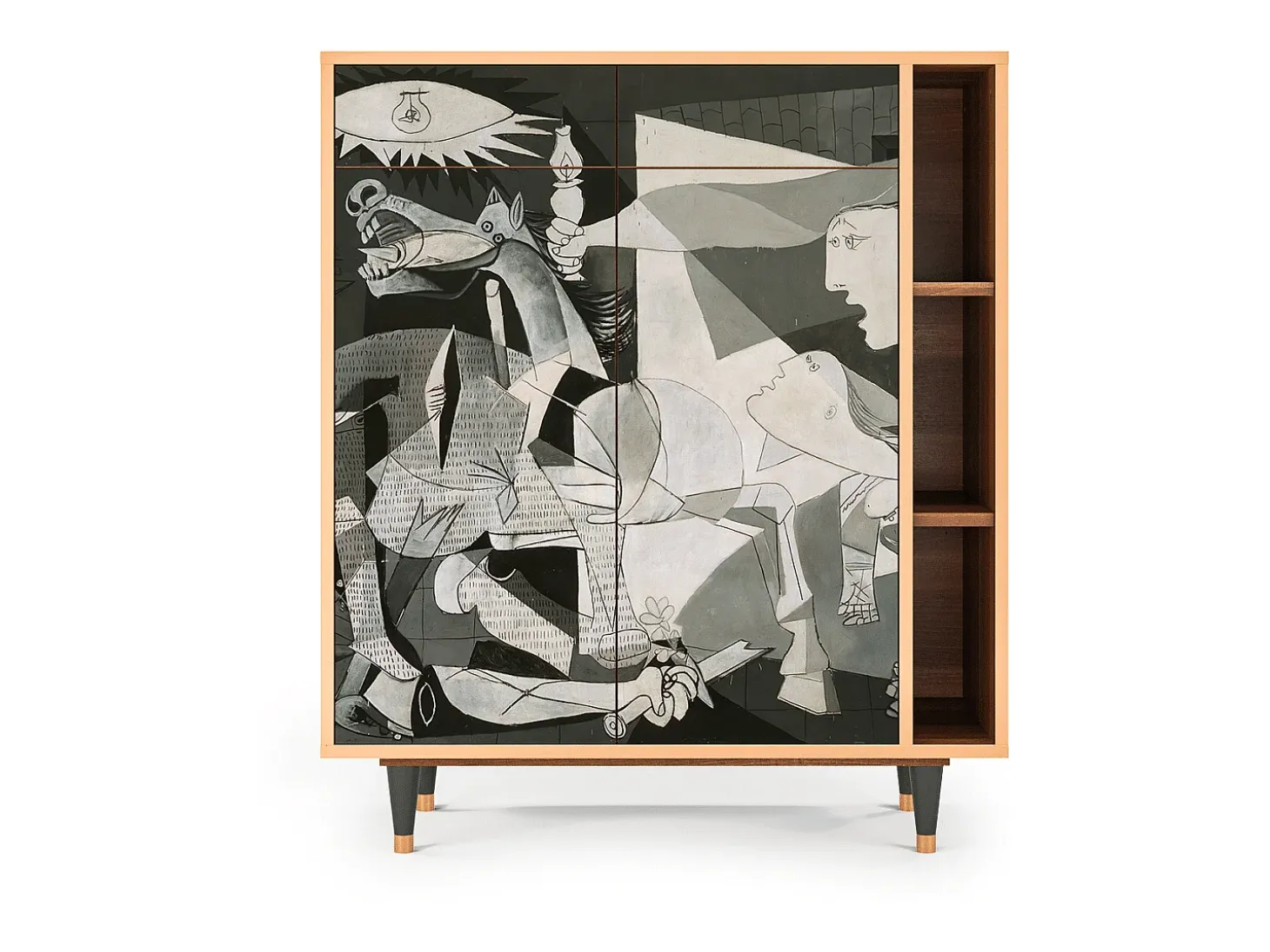 Aparador - 96х110х41 cm - BS6 - Guernica by Picasso, Nogal