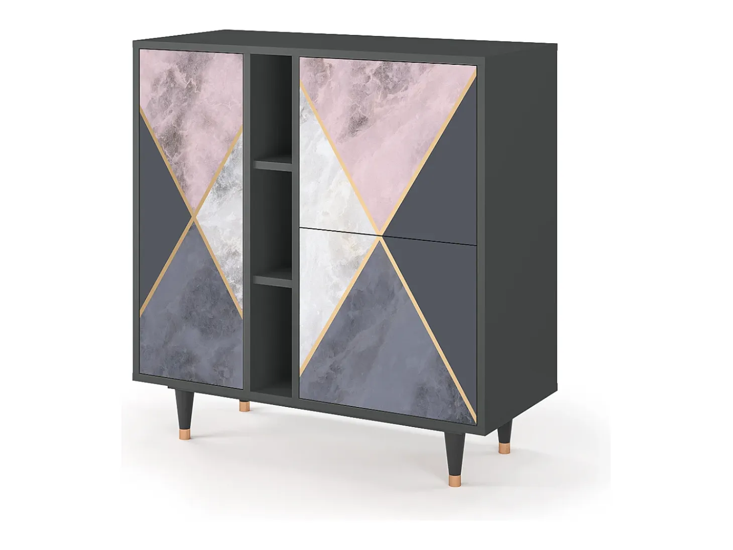 Aparador - 94х96х41 cm - BS5 - Ideal Harmony, Antracita